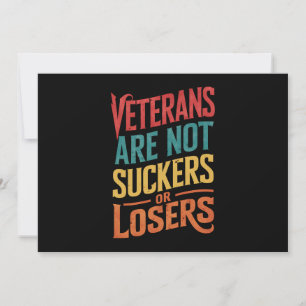 Veterans Are Not Suckers Or Losers Trump Vote Invitation