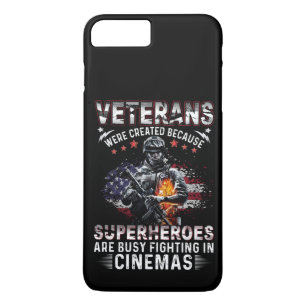 Veterans Because Superheroes Busy in Cinemas iPhone 8 Plus/7 Plus Case