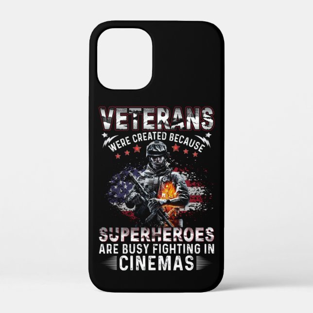 Veterans Because Superheroes Busy in Cinemas   Case-Mate iPhone Case (Back)