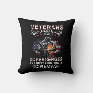 Veterans Because Superheroes Busy in Cinemas Cushion