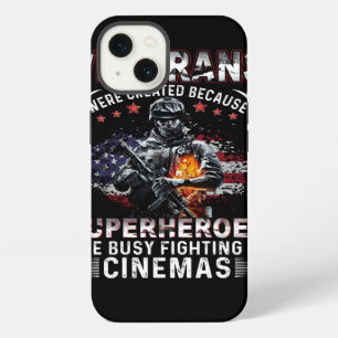 Veterans Because Superheroes Busy in Cinemas iPhone 13 Case