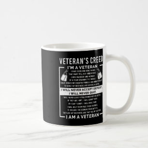 Veteran's Creed Patriot War Usa Oath Grandpa Coffee Mug