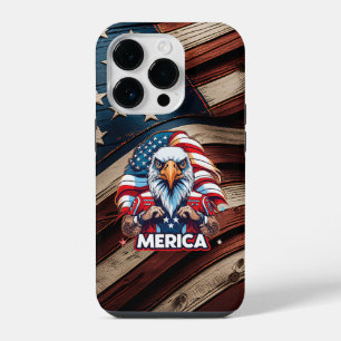 Veterans Day American Flag Merica Patriotic Eagle iPhone 14 Pro Case