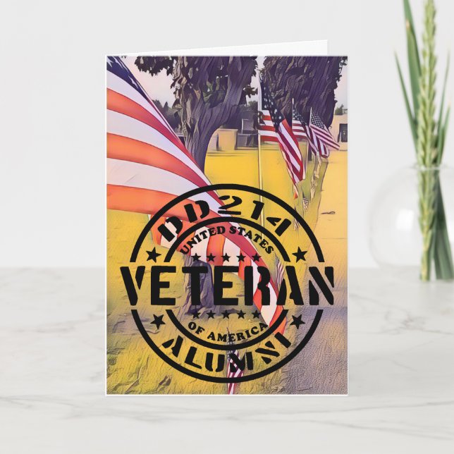 Veterans Day Card 5x7 Vertical greeting card (Front)