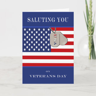 Veterans Day Card - Saluting You
