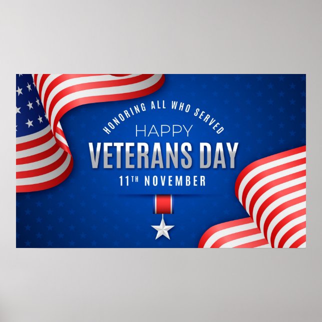 Veterans Day - Celebrate those that served Poster (Front)