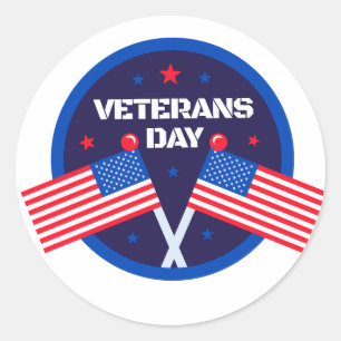 Veterans Day Classic Round Sticker