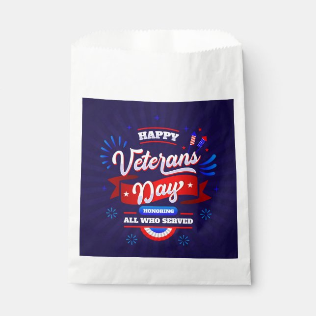 Veterans Day  Favour Bag (Front)