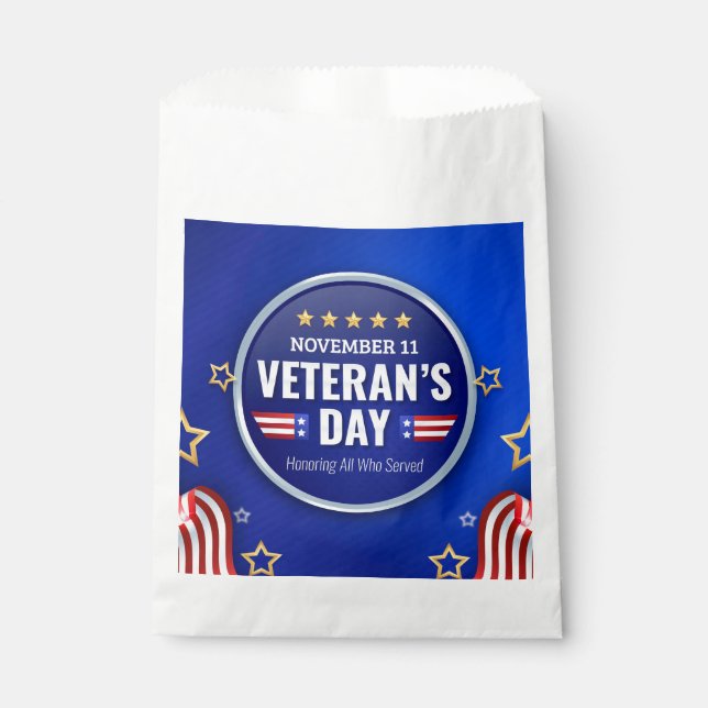 Veterans Day  Favour Bag (Front)
