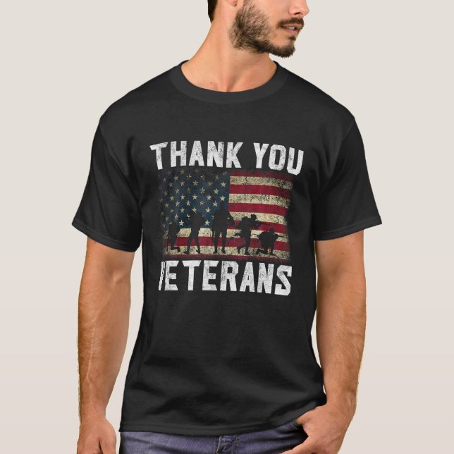 Veterans Day Gifts Thank You Veterans T Proud Tee (Front)