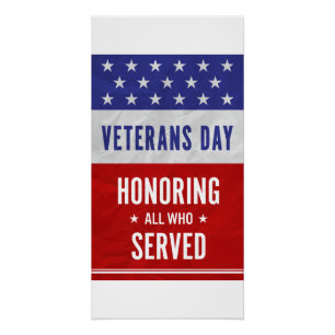Veterans Day - Honoring all who served Poster