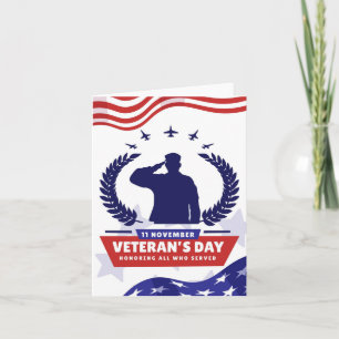 Veterans Day - Honouring all who served Card