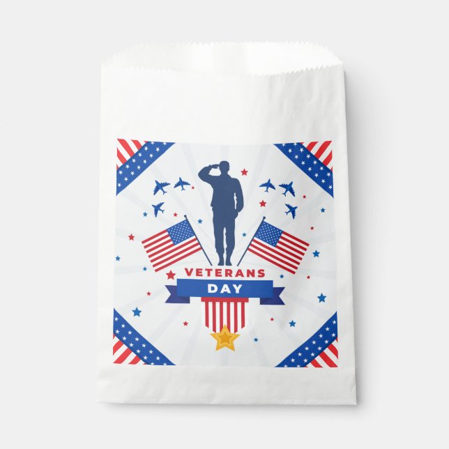 Veterans Day - Honouring all who served  Favour Bag (Front)