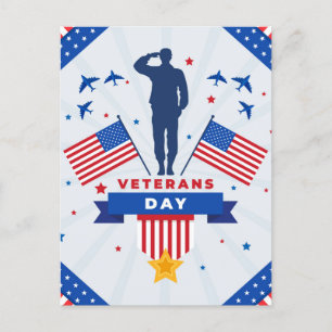 Veterans Day - Honouring all who served Holiday Postcard
