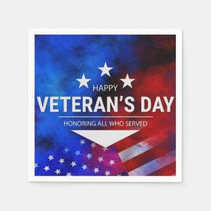 Veterans Day - Honouring all who served  Napkin