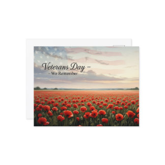 Veterans Day - Honouring all who served Postcard