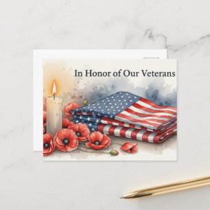 Veterans Day - Honouring all who served Postcard