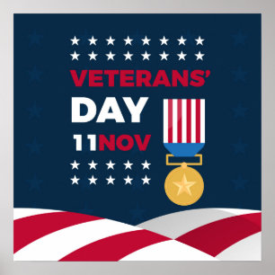 Veterans Day - Honouring all who served  Poster