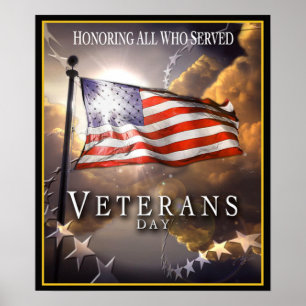 Veterans Day - Honouring All Who Served Poster