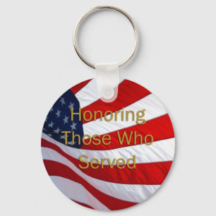 Veterans Day Honouring those who Served Key Ring