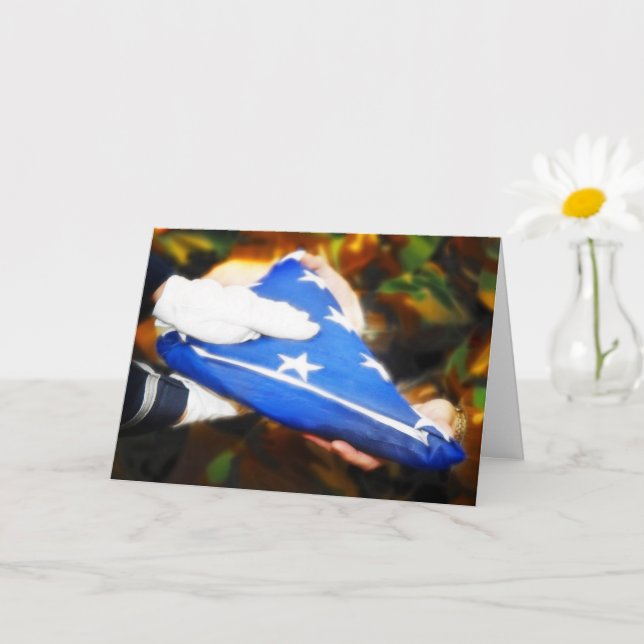 Veteran's Day Military Ceremony Card (Small Plant)