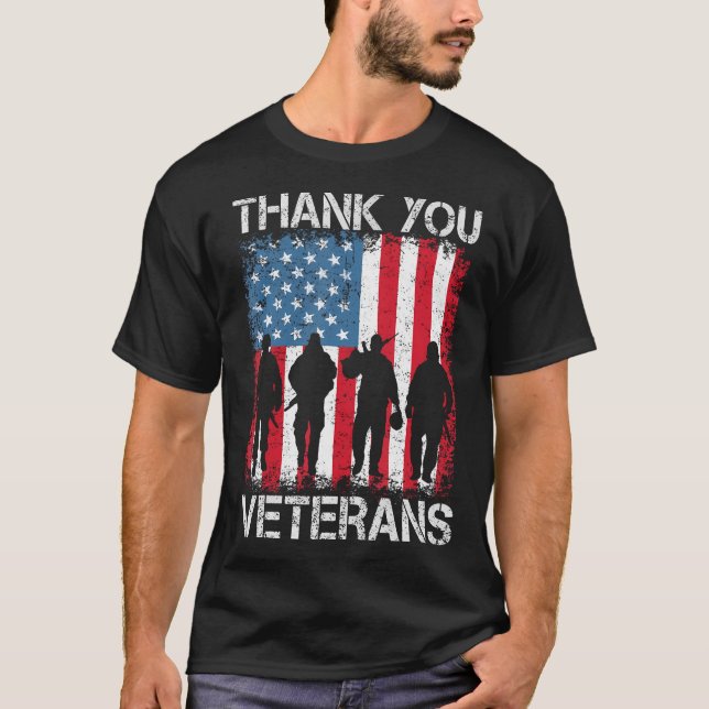 Veterans Day Shirt Gifts Thank You Veterans Tshirt (Front)