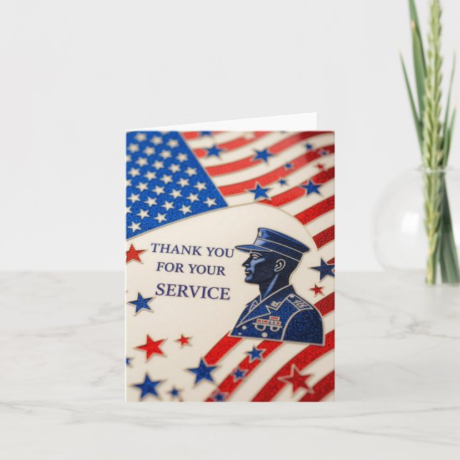 Veterans day thank you card (Front)