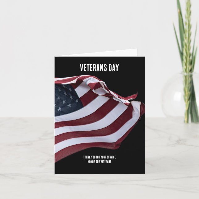 Veterans Day Thank You Card (Front)