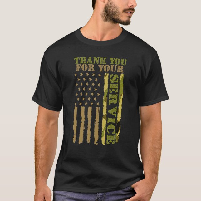 Veterans Day Thank You for your Service Soldier Me T-Shirt (Front)