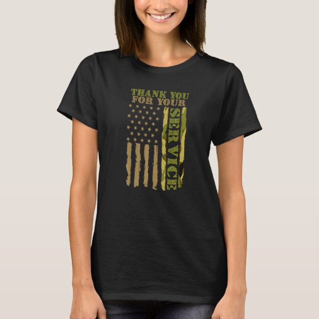 Veterans Day Thank You for your Service Soldier Me T-Shirt (Front)