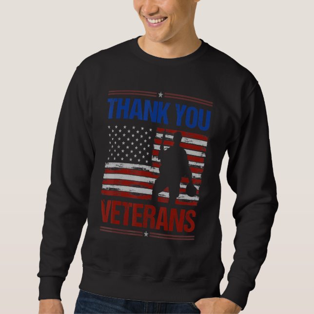 Veterans Day Thank You Veterans For Women Men 1 Sweatshirt (Front)