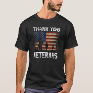 Veterans Day Thank You Veterans Vintage American T-Shirt