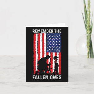 Veterans Day The Fallen Patriotic Veteran Card
