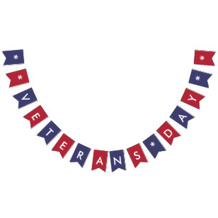 Veterans Day Typography American Flag Colours