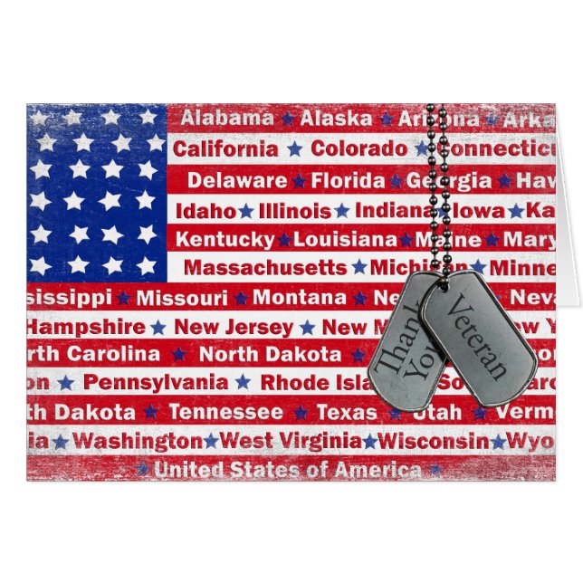 Veteran's Day United States Flag (Front Horizontal)