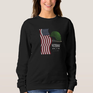 VETERAN'S Day US American Helmet America Service H Sweatshirt