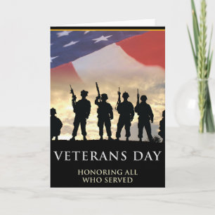 Veteran's Day USA Greeting Card