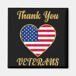 Veterans Day With Aamerican Flag For Men Dad Women Magnet