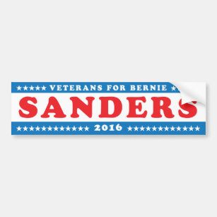 Veterans for Bernie Sanders '16 Bumper Sticker