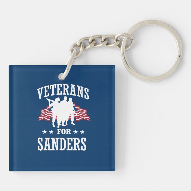 VETERANS FOR BERNIE SANDERS KEY RING (Back)