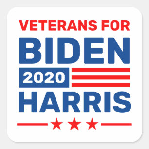 Veterans for Biden Harris 2020 Election Stickers