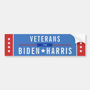 VETERANS FOR BIDEN HARRIS 2020 PRESIDENT BUMPER STICKER