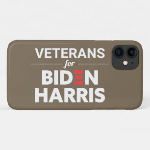 Veterans for Biden Harris Custom Text Brown Tan iPhone 11 Case