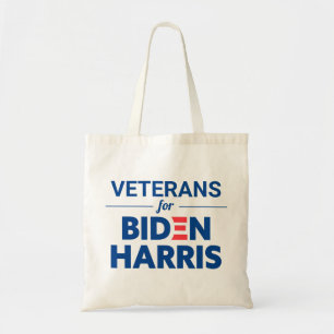 Veterans for Biden Harris Custom Text Tote Bag