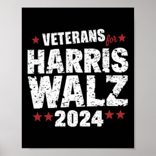 Veterans For Harris Waltz 2024  Poster