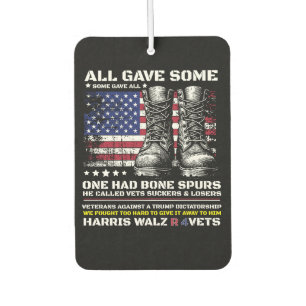 Veterans For Harris Walz 2024 Car Air Freshener