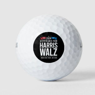 Veterans For Harris Walz 2024 Presidential Golf Balls