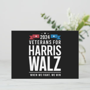 Veterans For Harris Walz 2024 Presidential  Invitation
