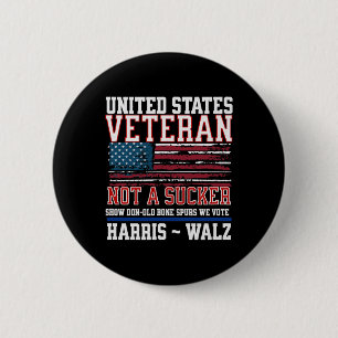 Veterans For Harris Wheimer 2024 Military Veteran 6 Cm Round Badge