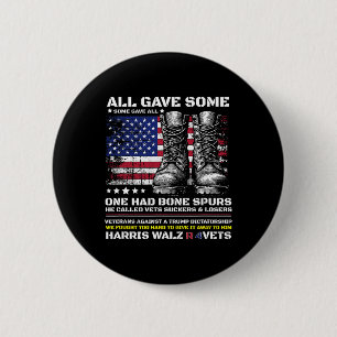 Veterans For Harris Wheimer 2024 Military Vets Aga 6 Cm Round Badge